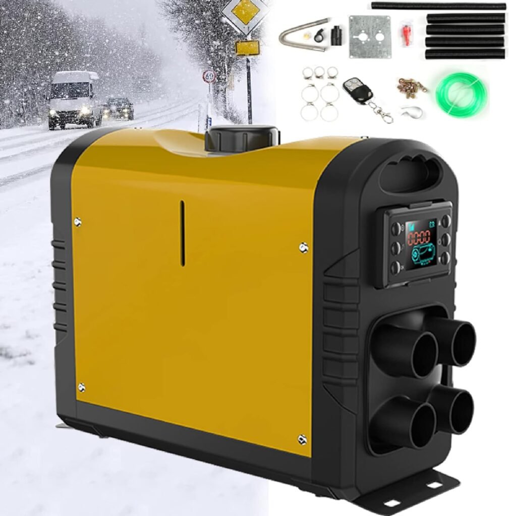 5kw Diesel Air Heater Diesel Parking Heater, Diesel Heater All in One with Remote Control, Diesel Heater with LCD Display for Trucks Car Boat Caravan SUV, 12v/24v(Size:24v)