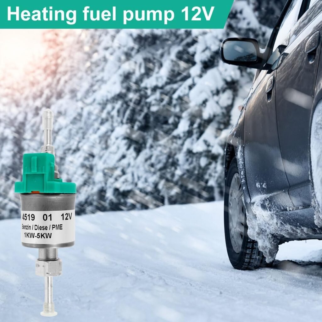 12V Diesel Heater Fuel Pump 1KW-5KW Parking Heater Pulse Metering Oil Pump Dosing Pump Volume 22ML Diesel Air Heaters Fuel Pump Parking Heater Replacement Part 22451901 Fit for Heatr D2 D4